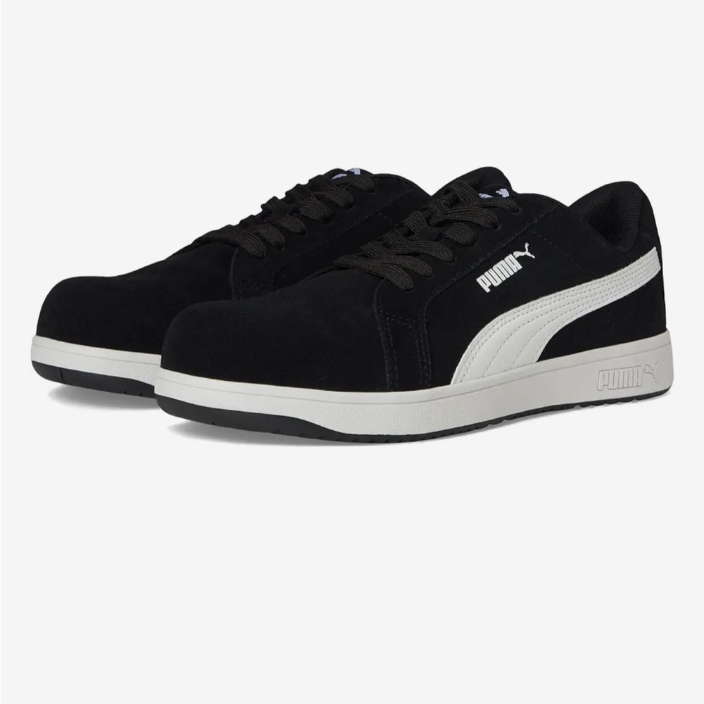 PUMA Black and White Athletic Shoes